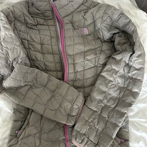 The North Face Kids Puffer Jacket - Gray and Pink
